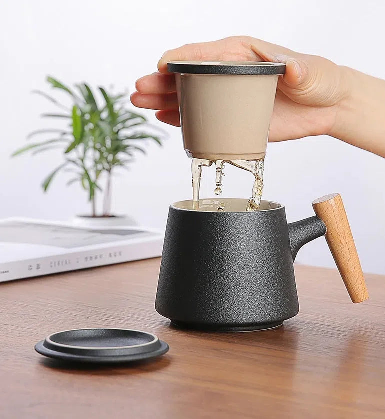 Caneca em Cerâmica com Filtro Infusor e Tampa-Kasamô