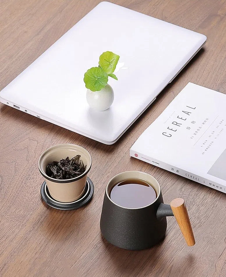 Caneca em Cerâmica com Filtro Infusor e Tampa-Kasamô