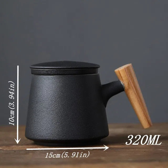 Caneca em Cerâmica com Filtro Infusor e Tampa-Kasamô