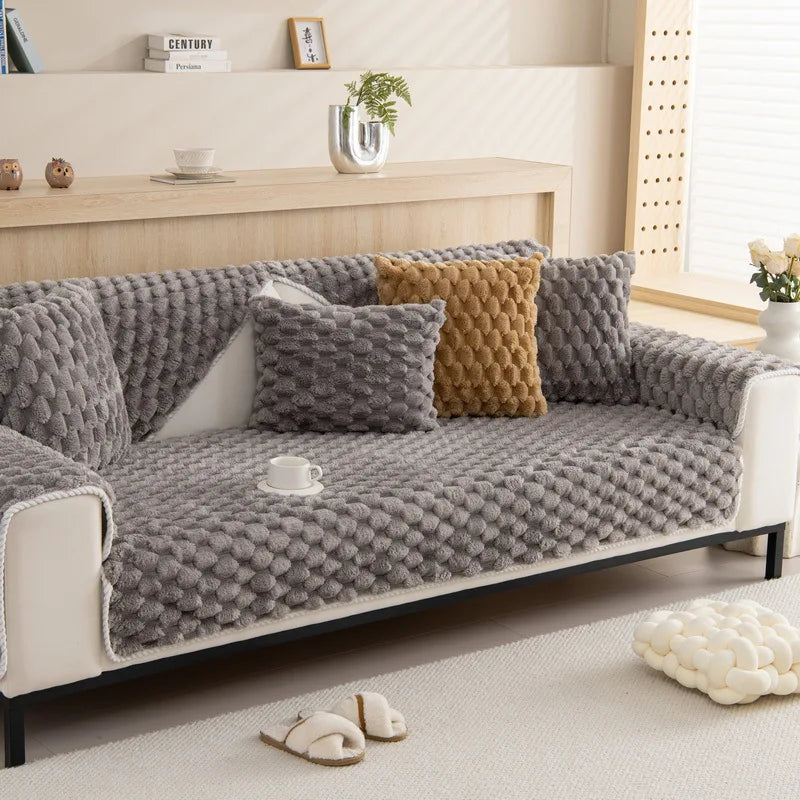 Capa de Sofá Cazul Antiderrapante Pelúcia-Kasamô