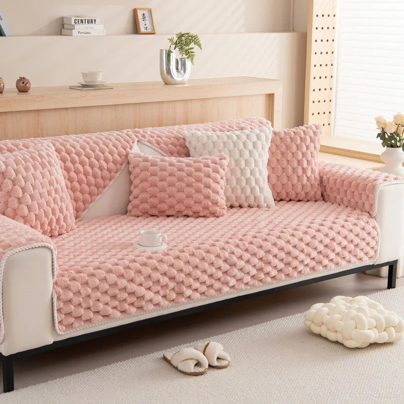 Capa de Sofá Cazul Antiderrapante Pelúcia-Kasamô