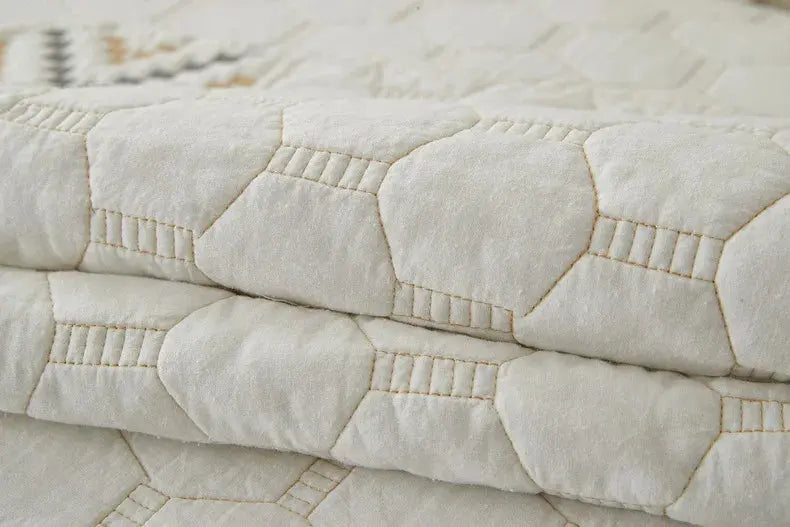 Capa de Sofá de Algodão Bordado