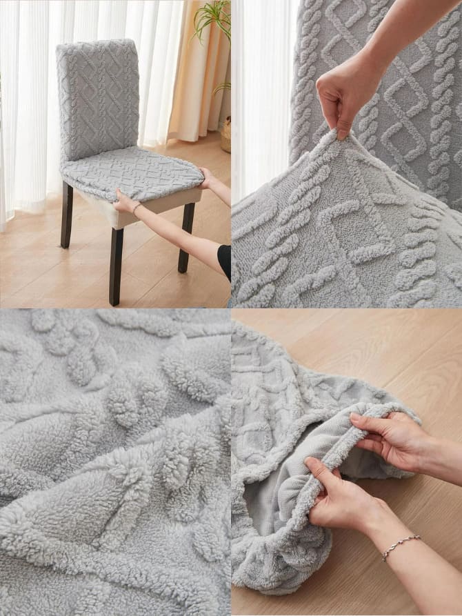 Capa de Cadeira estilo Crochê