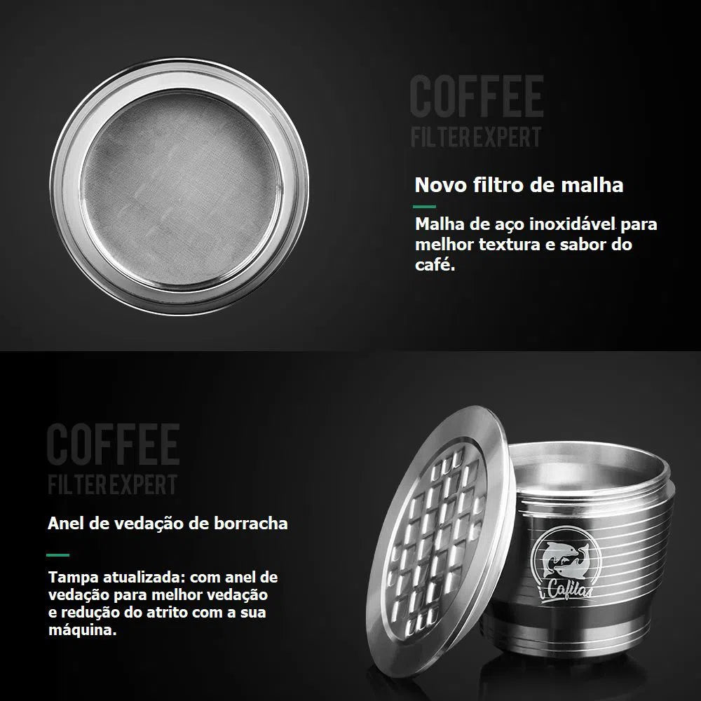Cápsula Nespresso Reutilizável em Inox-Kasamô