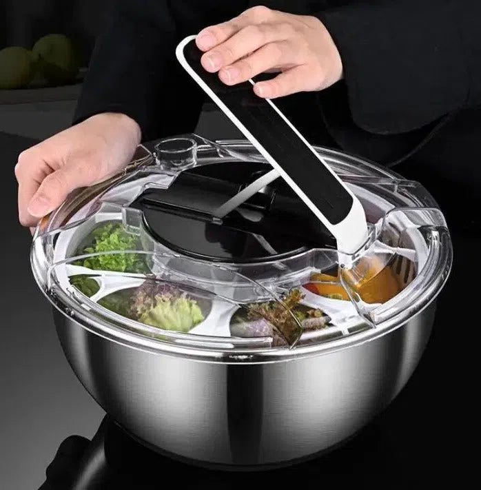 Centrifuga de Salada com Bowl de Aço Inox-Kasamô