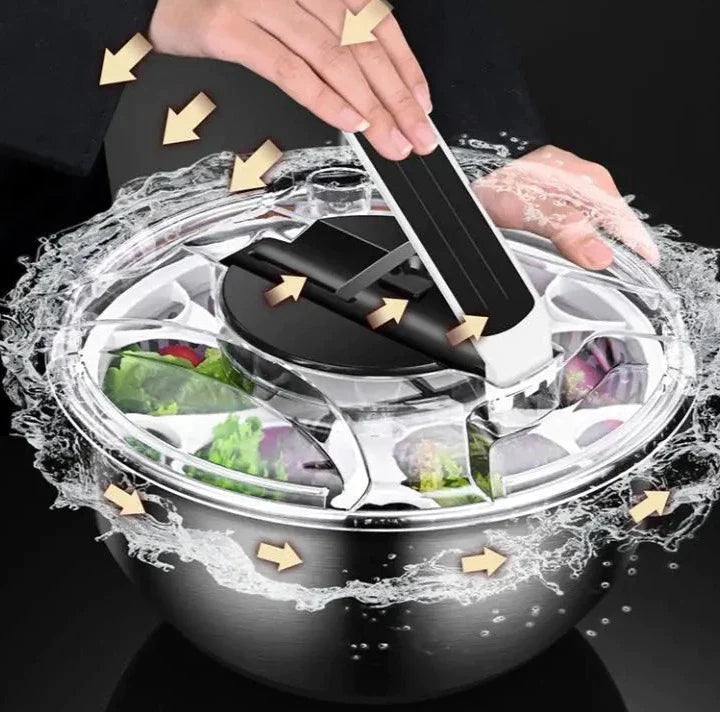 Centrifuga de Salada com Bowl de Aço Inox-Kasamô