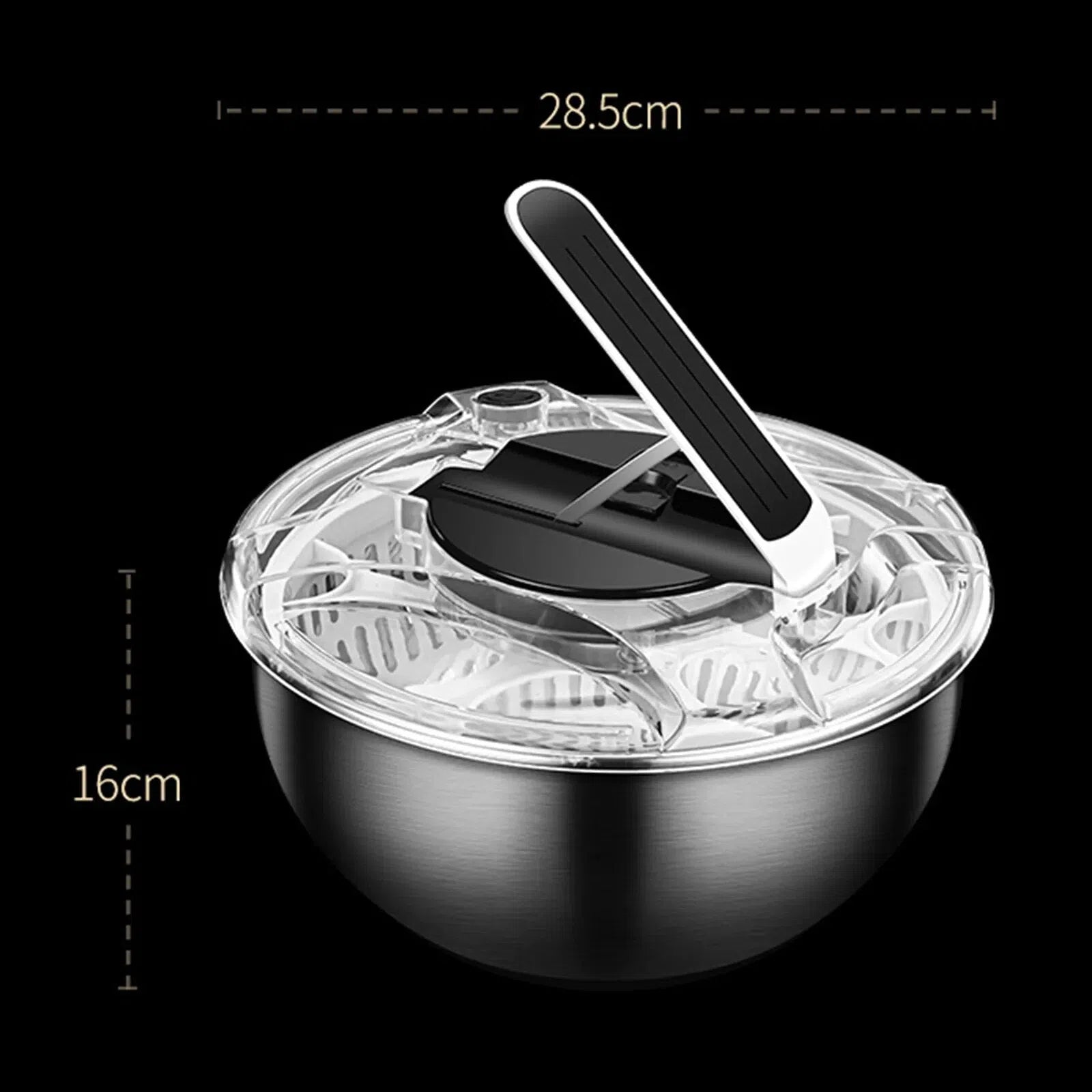 Centrifuga de Salada com Bowl de Aço Inox-Kasamô