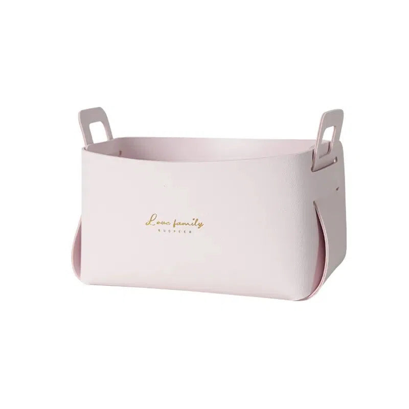 Cesta Organizadora Minimalista em Couro-Kasamô