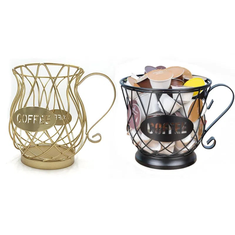 Cesta Vintage para Armazenamento de Cápsulas de Café-Kasamô