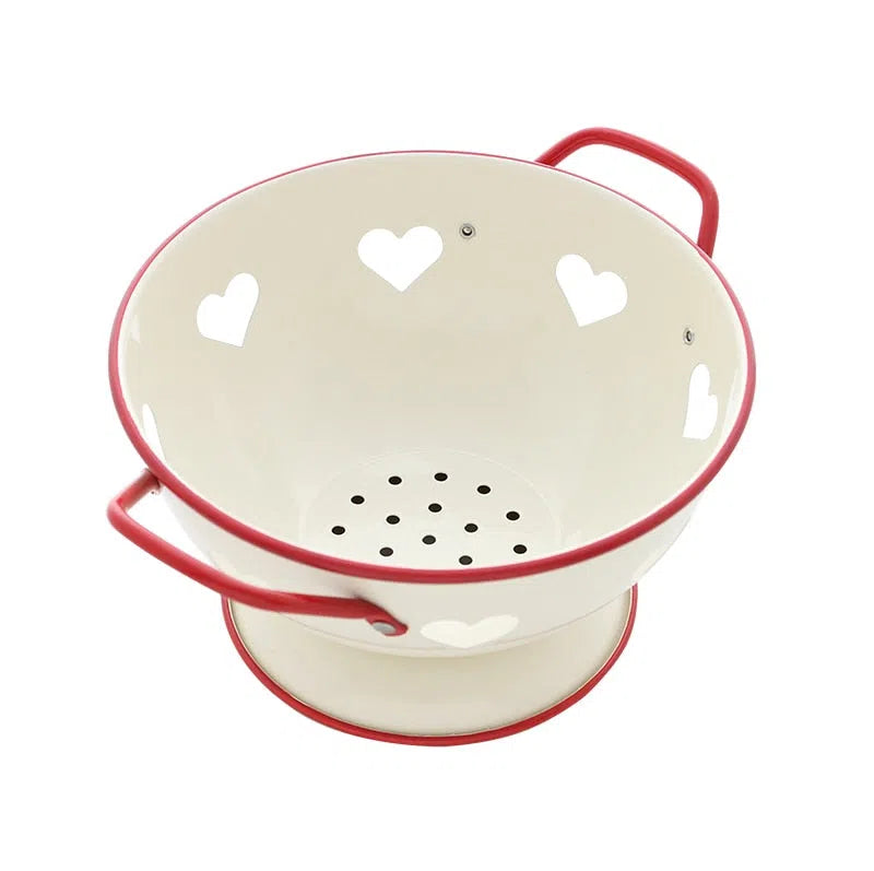 Cesta de Metal com Corações Vazados-Kasamô