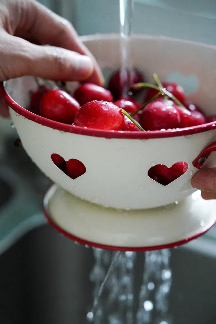 Cesta de Metal com Corações Vazados-Kasamô