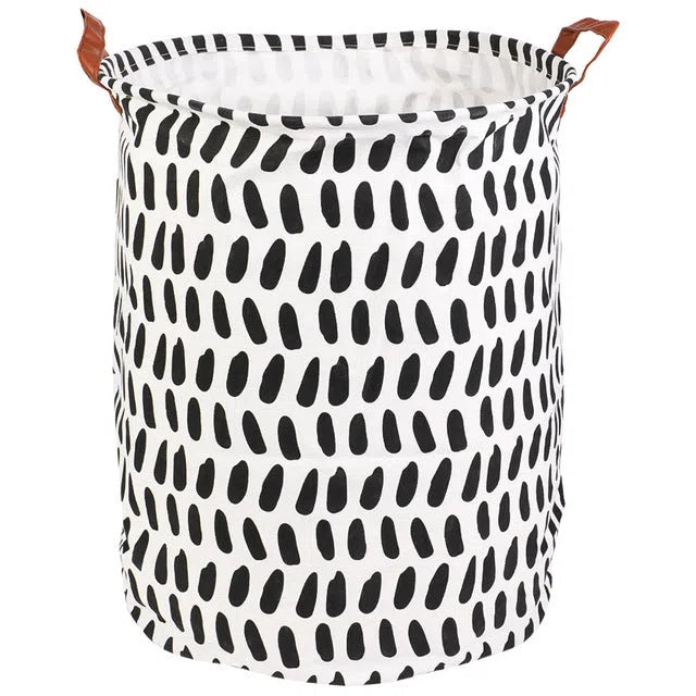 Cesto Organizador Dobrável com Alças em Couro-Kasamô