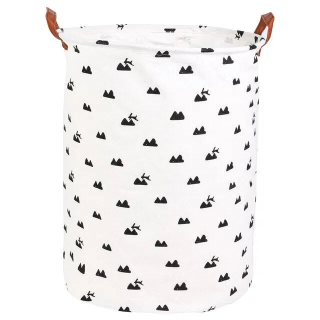 Cesto Organizador Dobrável com Alças em Couro-Kasamô