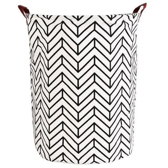 Cesto Organizador Dobrável com Alças em Couro-Kasamô