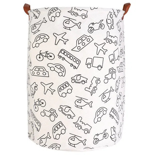 Cesto Organizador Dobrável com Alças em Couro-Kasamô