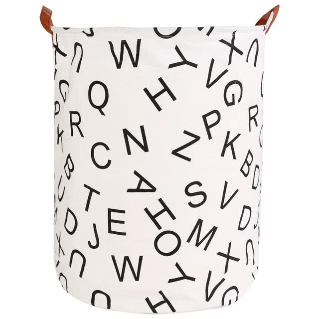 Cesto Organizador Dobrável com Alças em Couro-Kasamô