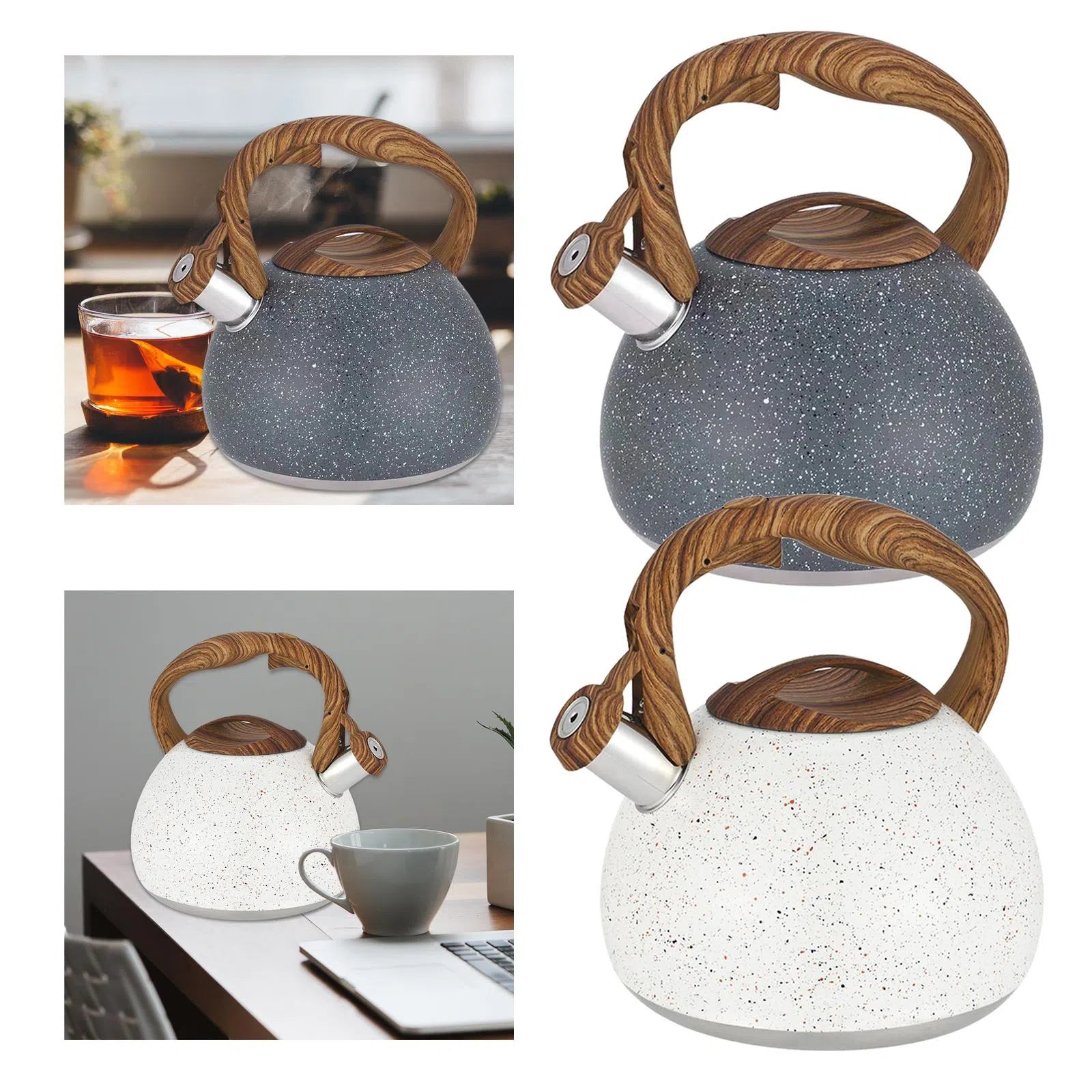 Chaleira Vintage em Aço Inox - 3 Litros-Kasamô