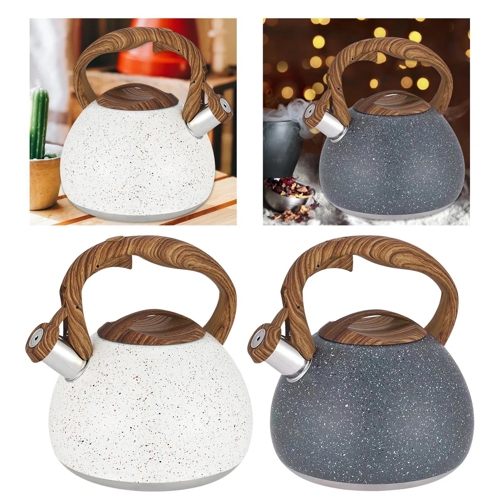 Chaleira Vintage em Aço Inox - 3 Litros-Kasamô