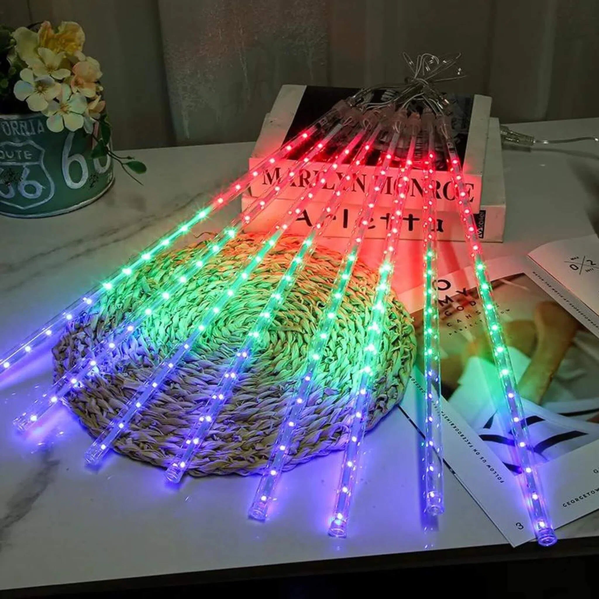 Chuva de Led Infinita Decoração de Natal-Kasamô
