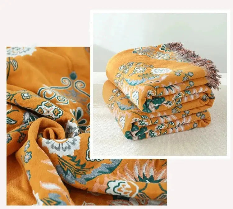 Cobertor de Algodão Boêmio Boho