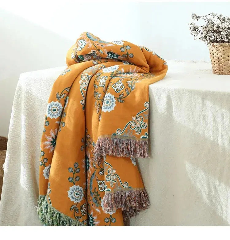 Cobertor de Algodão Boêmio Boho