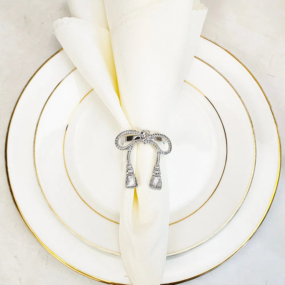 Conjunto Laço de Anéis para Guardanapo - 6 Peças-Kasamô