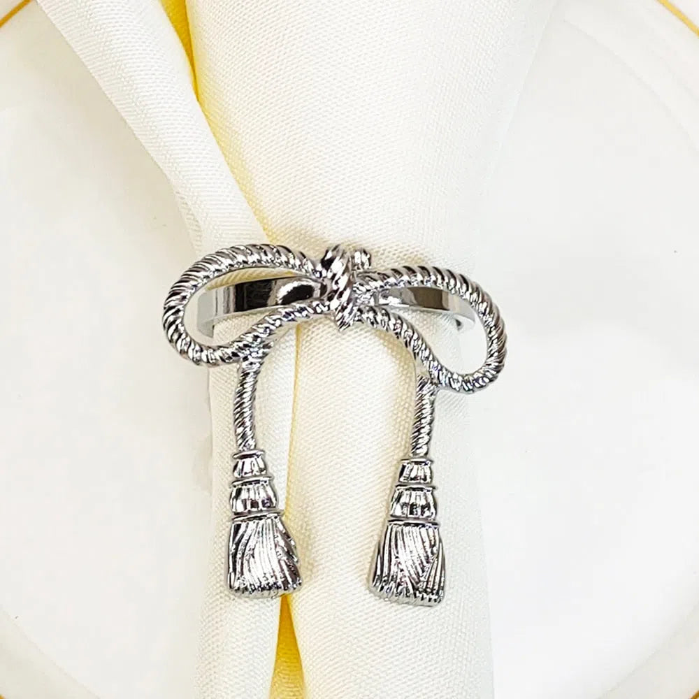 Conjunto Laço de Anéis para Guardanapo - 6 Peças-Kasamô