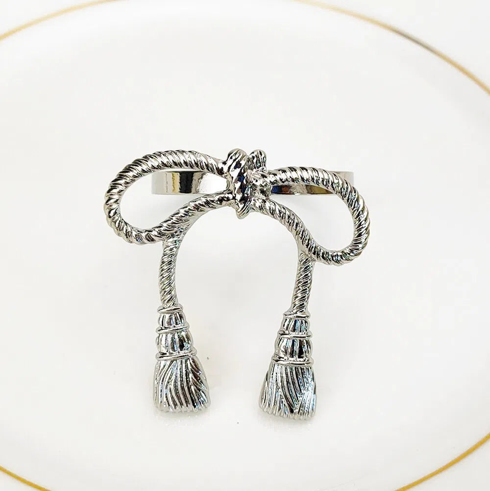 Conjunto Laço de Anéis para Guardanapo - 6 Peças-Kasamô