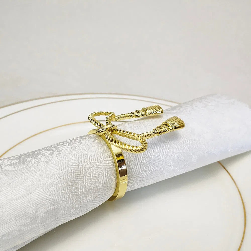 Conjunto Laço de Anéis para Guardanapo - 6 Peças-Kasamô