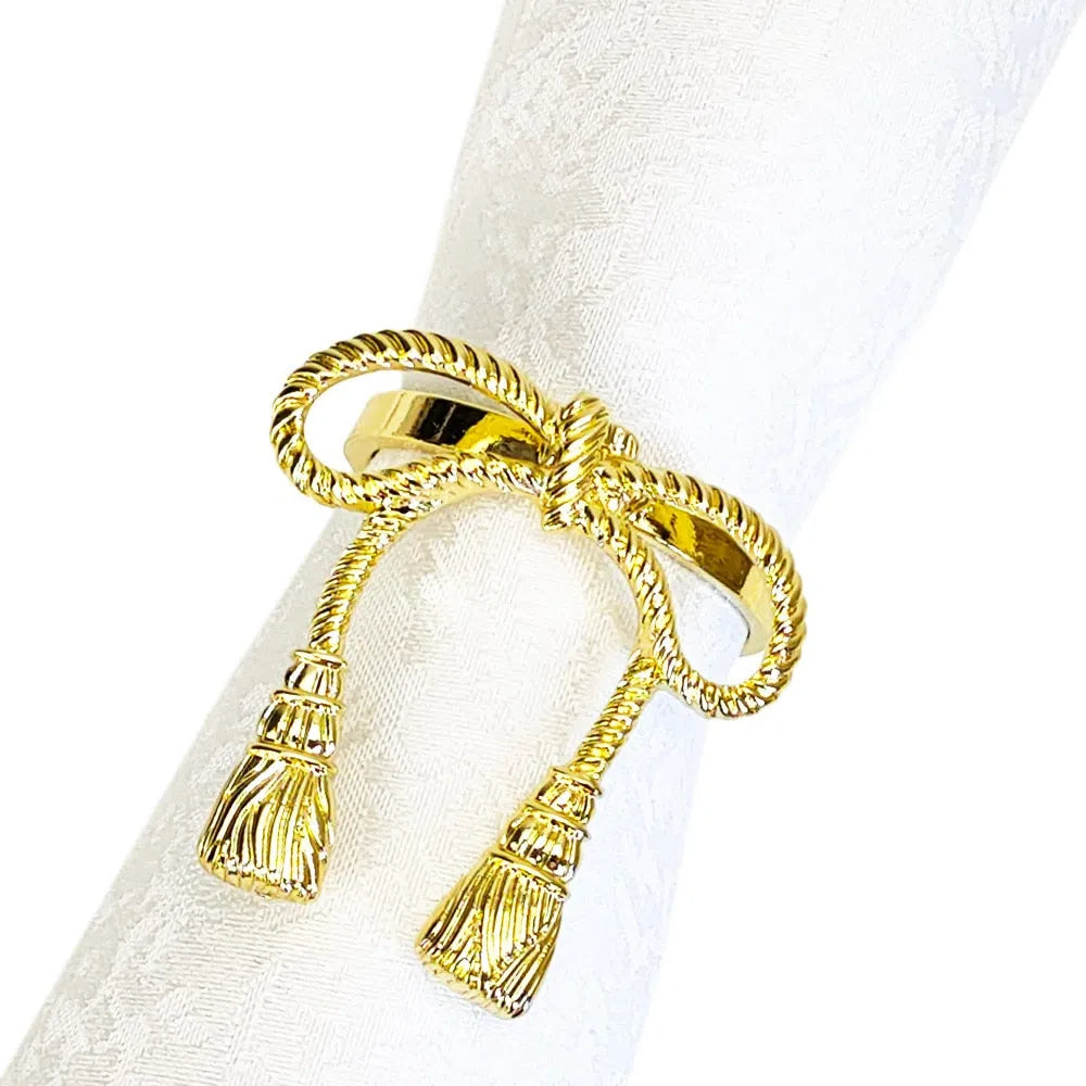 Conjunto Laço de Anéis para Guardanapo - 6 Peças-Kasamô