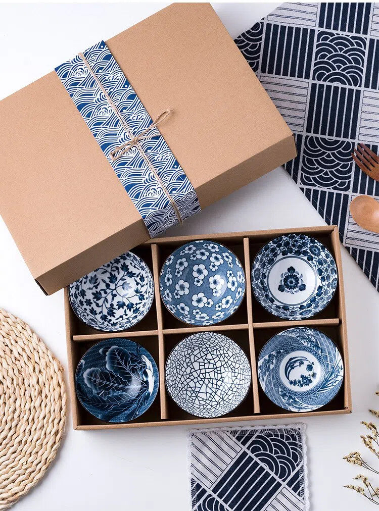 Conjunto de Bowl em Cerâmica Estilo Japonês-Kasamô