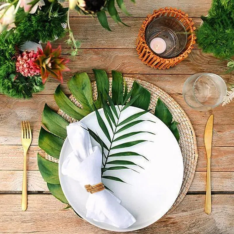 Conjunto de Porta Guardanapo em Bambu Natural - 4 Peças-Kasamô