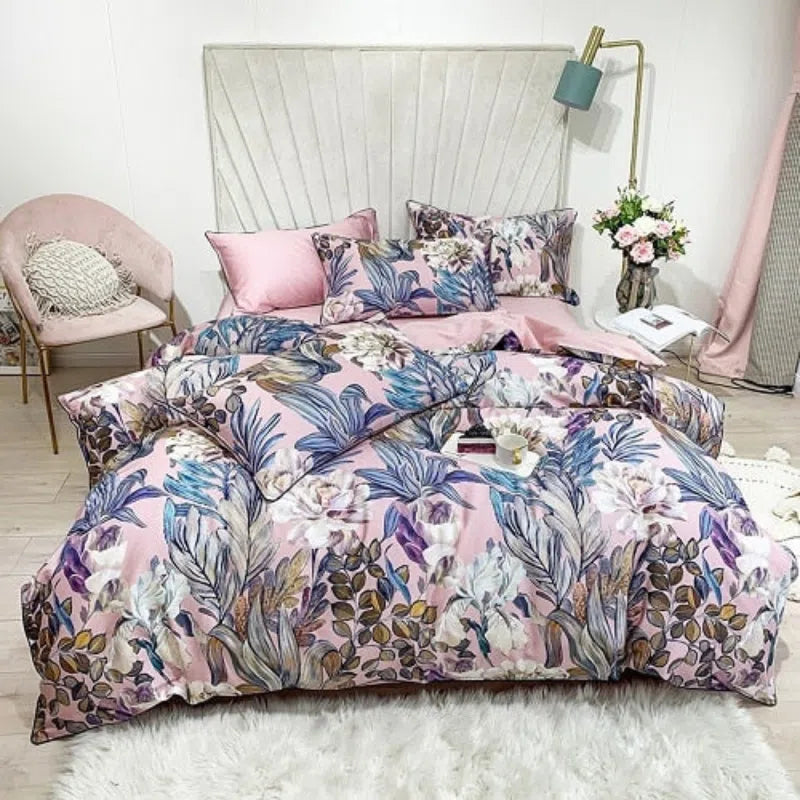 Conjunto de Roupas de Cama Algodão Egípcio Luxury Confort 4 Peças-Kasamô