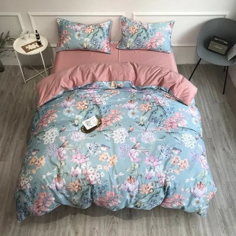 Conjunto de Roupas de Cama Algodão Egípcio Luxury Confort 4 Peças-Kasamô