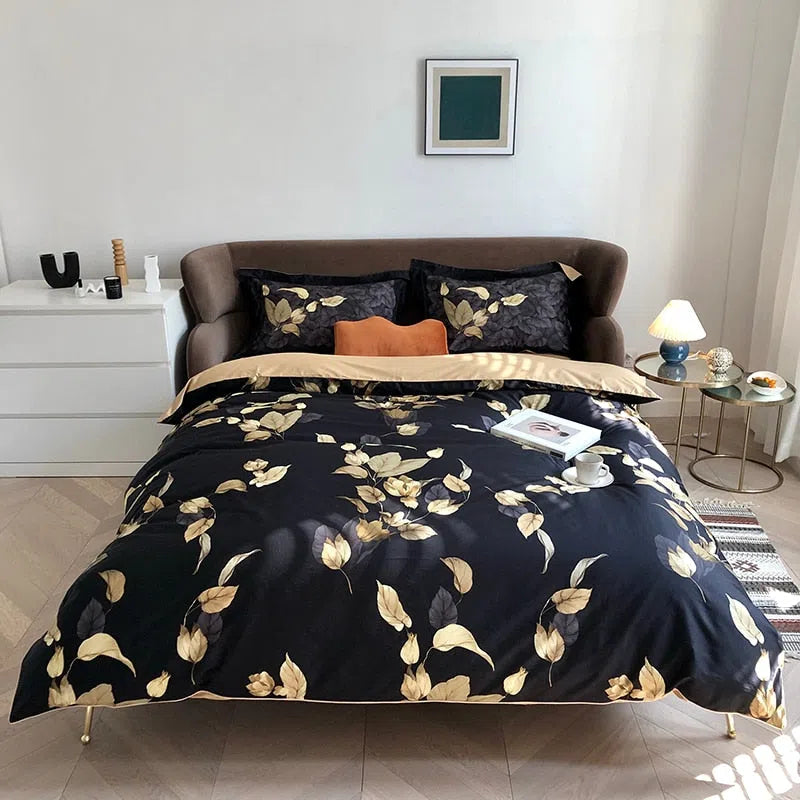 Conjunto de Roupas de Cama Algodão Egípcio Luxury Confort 4 Peças-Kasamô