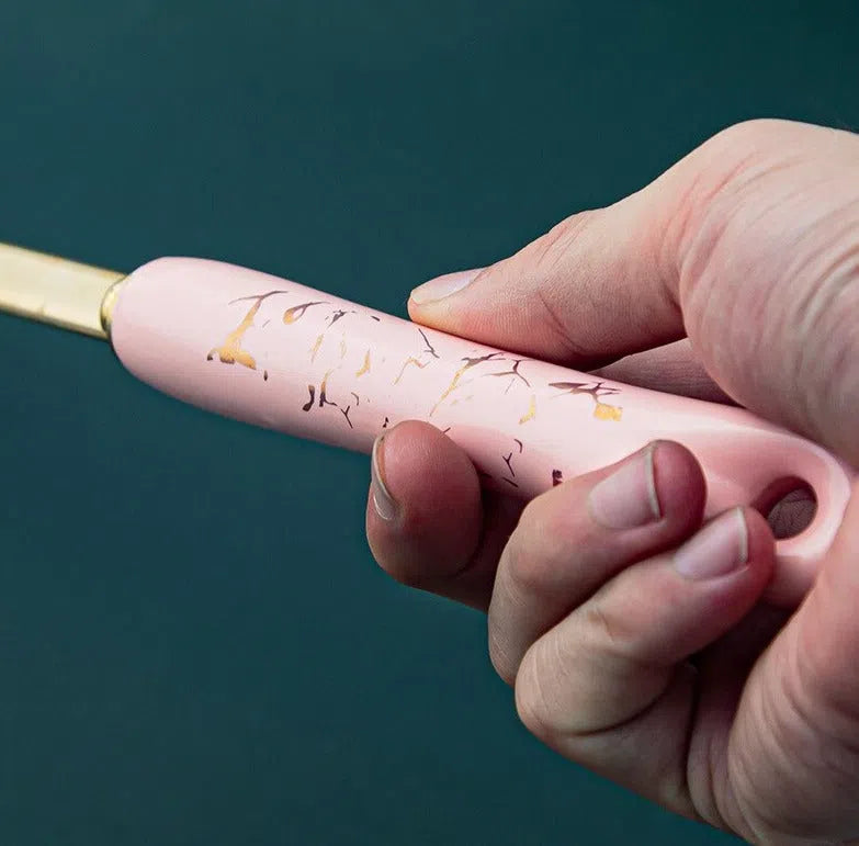 Conjunto de Utensílios em Inox e Cabo de Cerâmica Luxo - 7 Peças-Kasamô