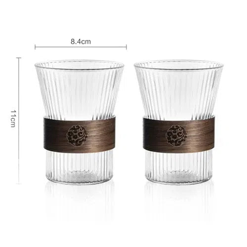 Copo Canelado Estilo Japonês-Kasamô