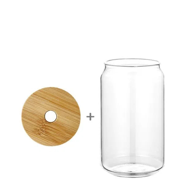 Copo Minimalista com Tampa de Bambu - 320/480ml-Kasamô