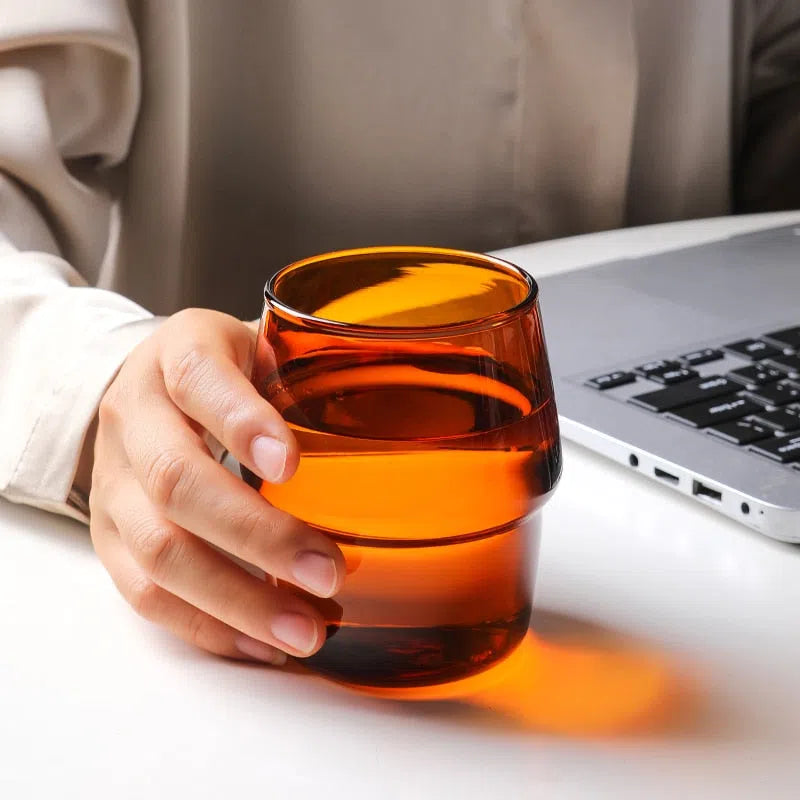 Copo Minimalista de Vidro - 300 ml - Coleção Rainbow-Kasamô