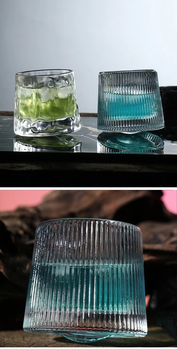 Copo de Vidro com Fundo Giratório - 170ml-Kasamô