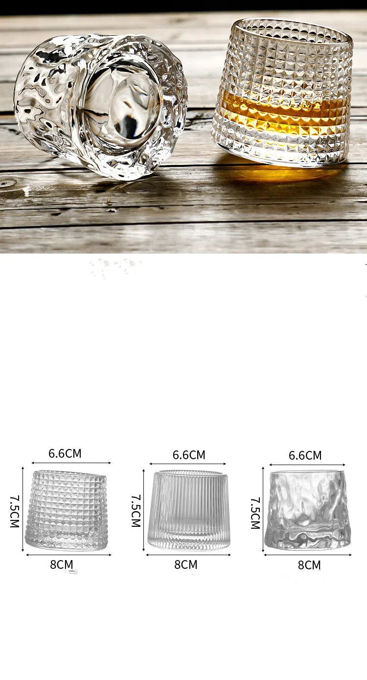 Copo de Vidro com Fundo Giratório - 170ml-Kasamô