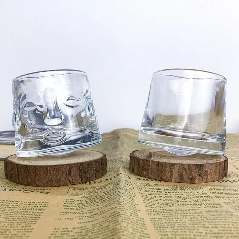 Copo de Vidro com Fundo Giratório - 170ml-Kasamô