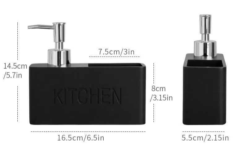 Dispenser de Detergente e Porta Esponja para Cozinha-Kasamô