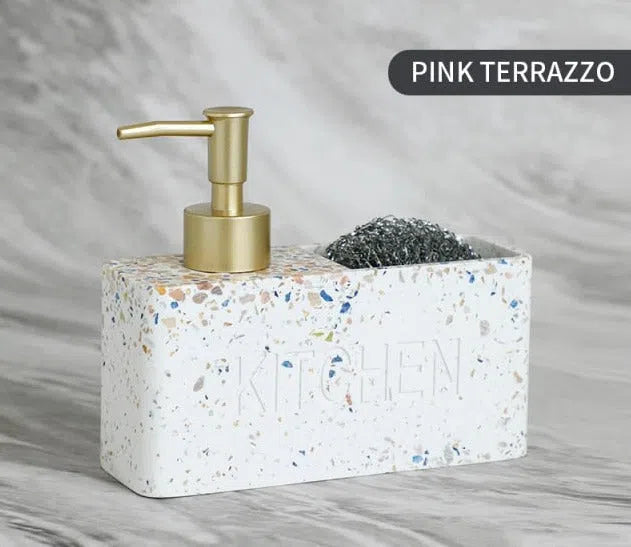 Dispenser de Detergente e Porta Esponja para Cozinha-Kasamô