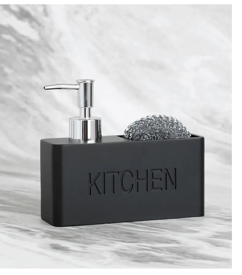 Dispenser de Detergente e Porta Esponja para Cozinha-Kasamô
