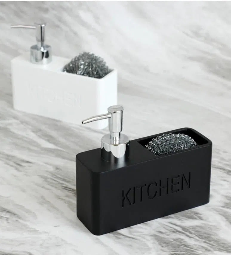Dispenser de Detergente e Porta Esponja para Cozinha-Kasamô