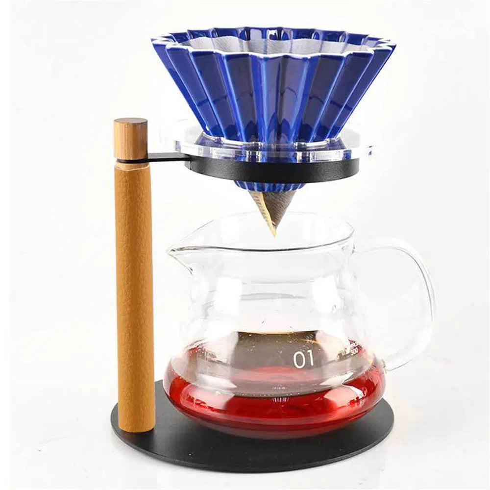 Drip Station para Suporte de Filtro para Café em Madeira e Metal-Kasamô