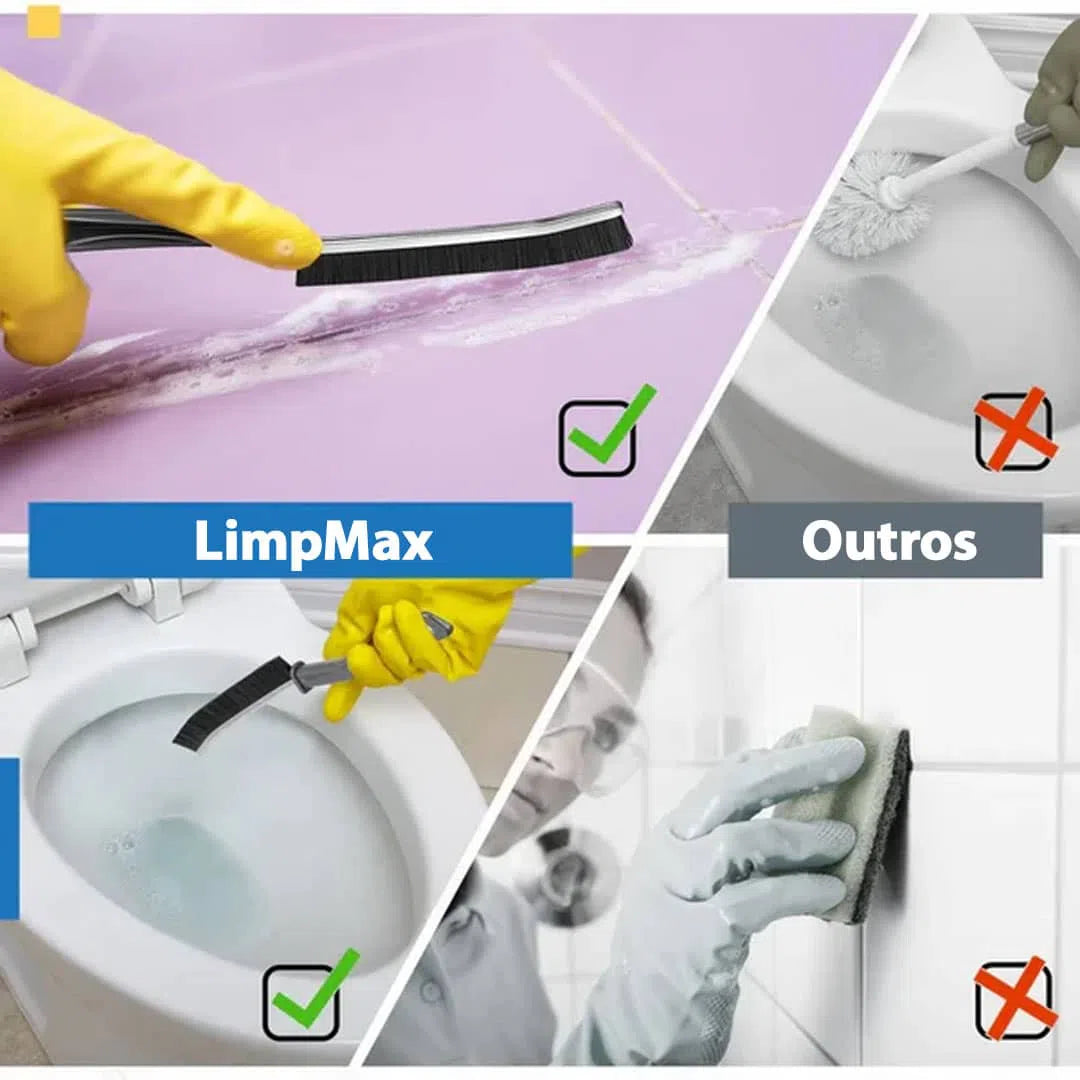 Escova LimpMax - Tenha Cantos Impecáveis e Brilhantes-Kasamô