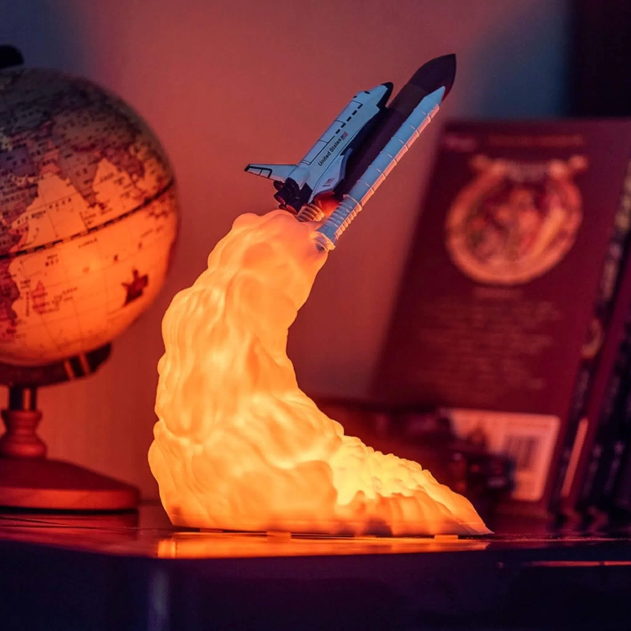 Foguete 3D Decorativo de Iluminação - Viagem ao Espaço-Kasamô