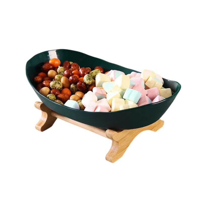 Fruteira de Mesa Moderna em Bambu 1 a 3 Andares-Kasamô